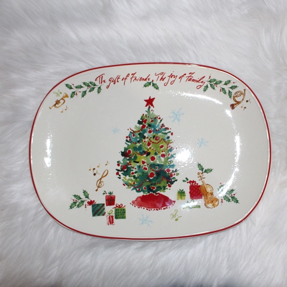 Lenox, Holiday Inspiration & Illustrations The Gift of Friends Platter - Picture 1 of 10